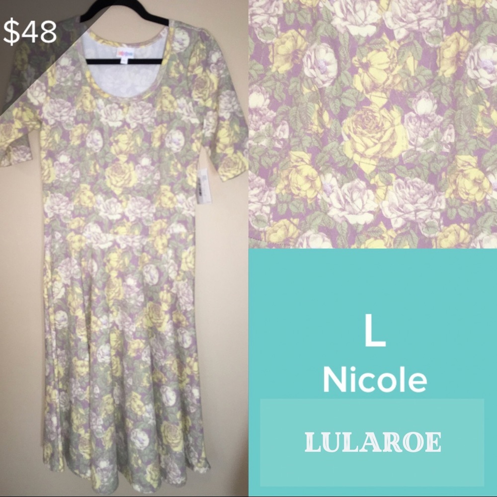 Lularoe Large Nicole Dress NWT